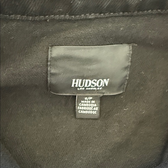 HUDSON Los Angeles Black Denim Canvas Shacket - Picture 3 of 8